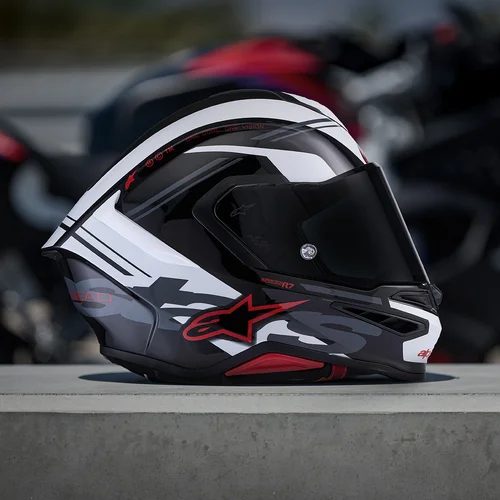 Prilba S-R7 A-CORE (čierna/biela/červená, veľkosť 2XL) /ALPINESTARS/ - obr. 7