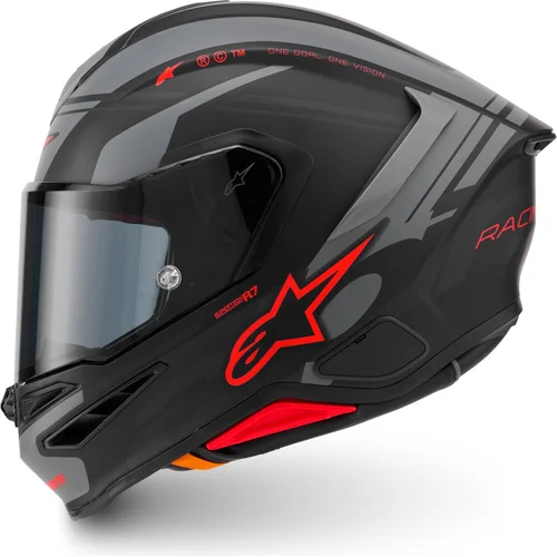 Prilba S-R7 A-CORE (čierna/sivá/červená matná, veľkosť S) /ALPINESTARS/ - obr. 1