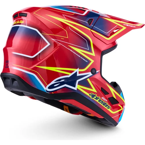 Prilba supertech S-M7 cast (červená/žltá fluo/modrá, veľkosť XS) /ALPINESTARS/ - obr. 4