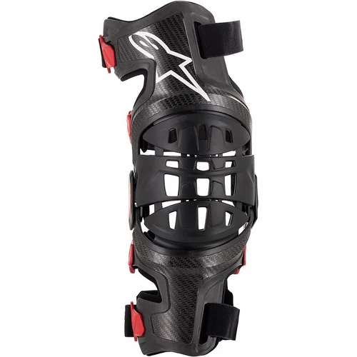Čierna/červená ALPINESTARS 6500419-13-M kolenné ortézy BIONIC-10 CARBON, ľavé koleno, veľkosť M)