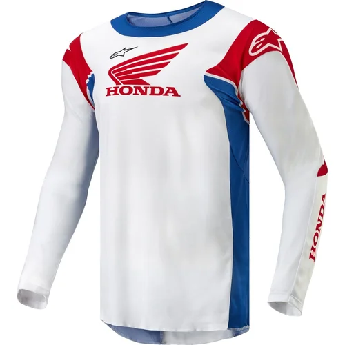 Biela/modrá/červená/čierna ALPINESTARS 3768023-2027-XXL dres RACER ICONIC HONDA kolekcia, veľkosť 2XL)