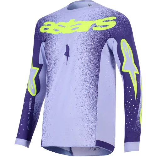 Dres SUPERTECH SCENZ, ALPINESTARS (fialová/žltá fluo, veľkosť L)