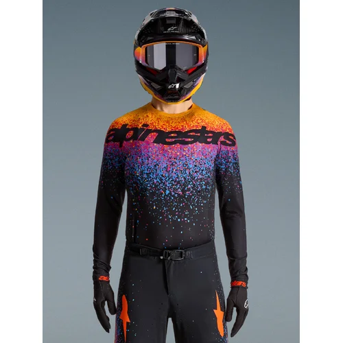 Čierna/multicolor dres SUPERTECH limitovaná edícia BLACK HOLE, veľkosť M) /ALPINESTARS/ - obr. 18
