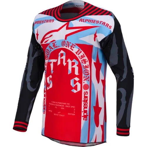 Sivá/čierna/oranžová ALPINESTARS 3762926-1676-M dres TECHSTAR limitovaná edícia BEAST COAST, veľkosť M)