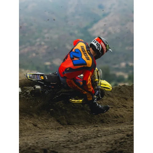 Dres RACER HUNT, (červená/tmavosivá/gradient, veľkosť S) /ALPINESTARS/ - obr. 3