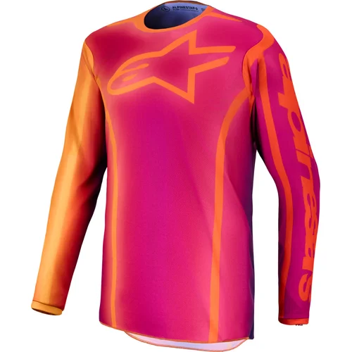 Dres FLUID KEPLER, ALPINESTARS (tmavofialová/oranžová, veľkosť XL)