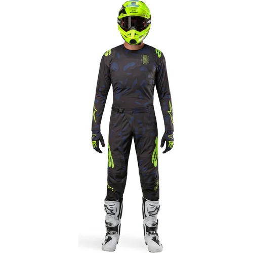 Nohavice TECHSTAR RANTERA (čierna/modrá/žltá fluo, veľkosť 32) /ALPINESTARS/ - obr. 2