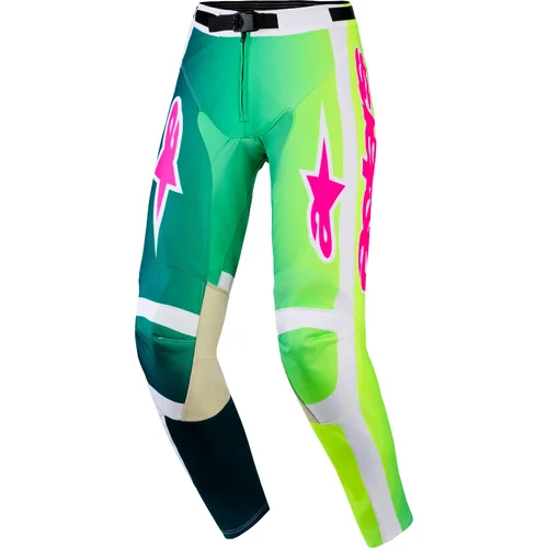 Nohavice RACER PORTL ALPINESTARS 3720426-621-34 (zelená/biela/čierna, veľkosť 34)