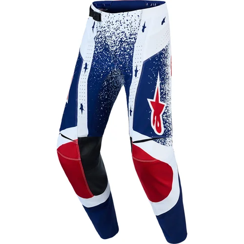 Nohavice TECHSTAR limitovaná edícia UNITY ALPINESTARS 3722426-302-34 (červená/biela/modrá, veľkosť 34)
