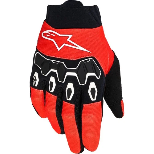 Rukavice FULL BORE V2 YOUTH/KIDS ALPINESTARS 3540226-3031-M detské, (červená/čierna/biela, veľkosť M)