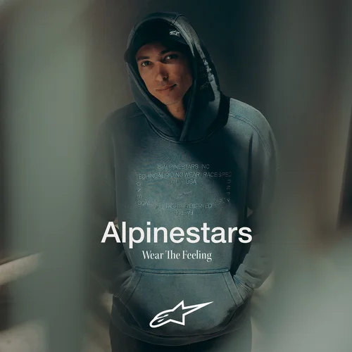 Mikina infinite washed oversized hoodie (vypraná modrá, veľkosť M) /ALPINESTARS/ - obr. 6