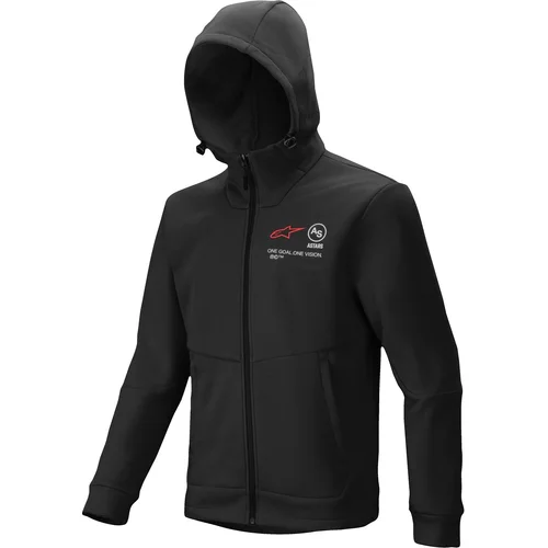 Mikina RACER MX FLEECE ALPINESTARS 3800125-10-XXL (čierna, veľkosť 2XL)