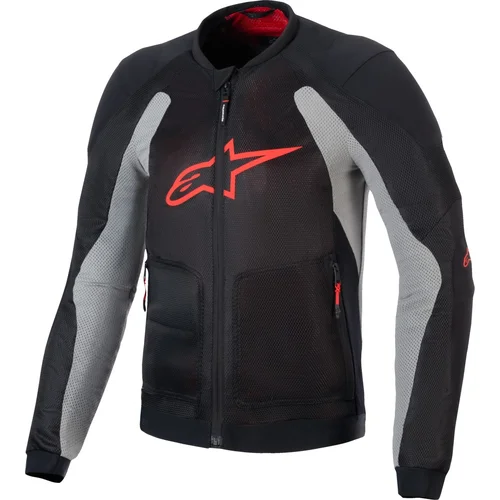 Bunda TROOP-AIR ALPINESTARS 3301225-1087-M (čierna/svetlosivá/červená, veľkosť M)
