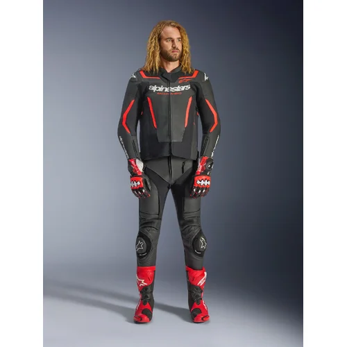 Bunda GP FORCE V2 (čierna/červená fluo/biela, veľkosť 52) /ALPINESTARS/ - obr. 4