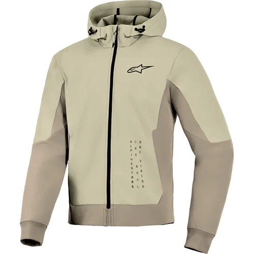 Bunda radium tech hoodie ALPINESTARS 4202624-8061-3XL (piesková/hnedá, veľkosť 3XL)