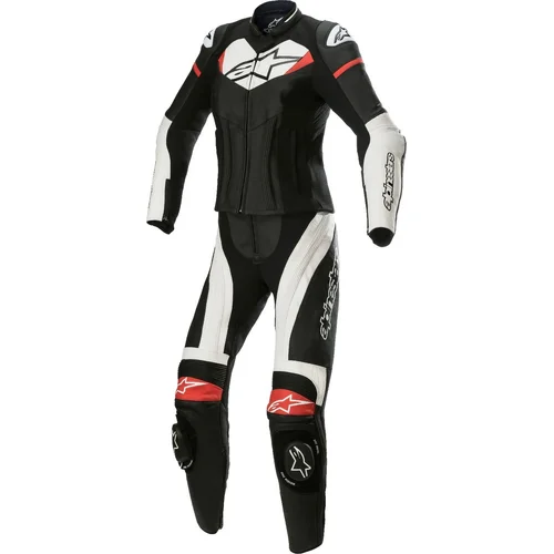 Dvojdielna kombinéza STELLA GP PLUS 2 ALPINESTARS 3170522-1304-42 (čierna/biela/červená, veľkosť 42)