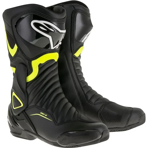 Topánky S-MX 6 ALPINESTARS 2223017-155-37 (čierna/žltá fluo, veľkosť 37)