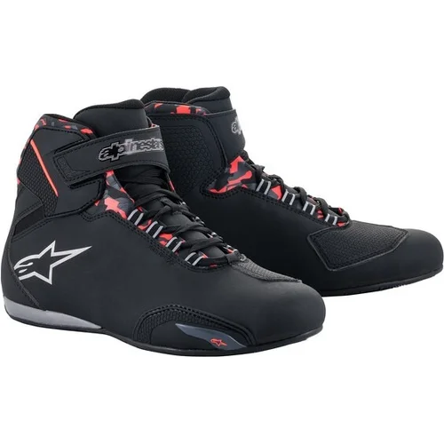 Topánky SEKTOR WATERPROOF ALPINESTARS 2544519-1118-12,5 (čierna/červená/sivá/camo, veľkosť 46)
