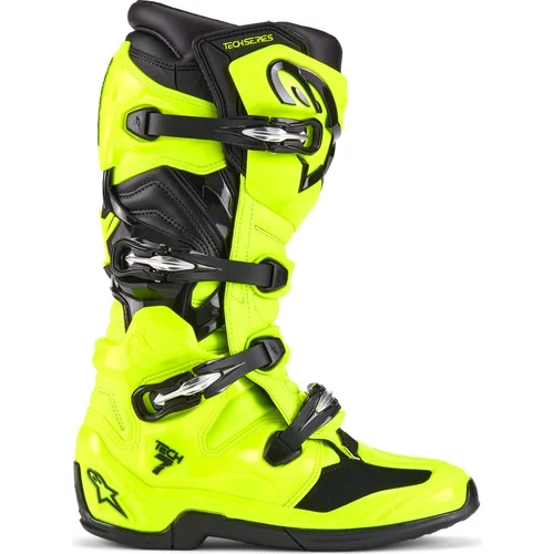 Topánky TECH 7 (žltá fluo/čierna, veľkosť 40,5) /ALPINESTARS/ - obr. 1