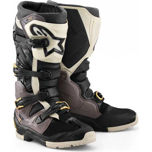 Topánky tech 7 enduro drystar ALPINESTARS 2010526-1558-8 (čierna/tmavosivá/zlatá, veľkosť 42)