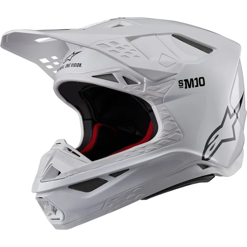 Prilba supertech S-M10 solid ALPINESTARS 8300123-2180-S (biela, veľkosť S)