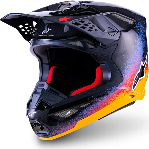 Prilba SUPERTECH S-M10 limitovaná edícia BLACK HOLE ALPINESTARS 8305326-1674-S (čierna/multicolor, veľkosť S)