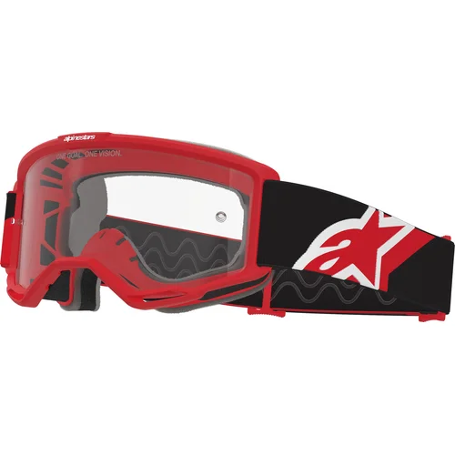 Okuliare VISION OTG ALPINESTARS 5100726-3163-OS (čierna/červená/biela, číre plexisklo) 2027