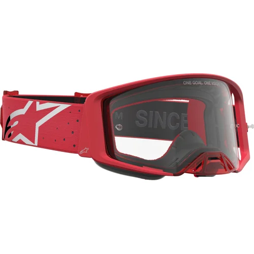 SUPERTECH VESTA okuliare (červená fluo/chrom, číre plexi) 2027 /ALPINESTARS/ - obr. 2