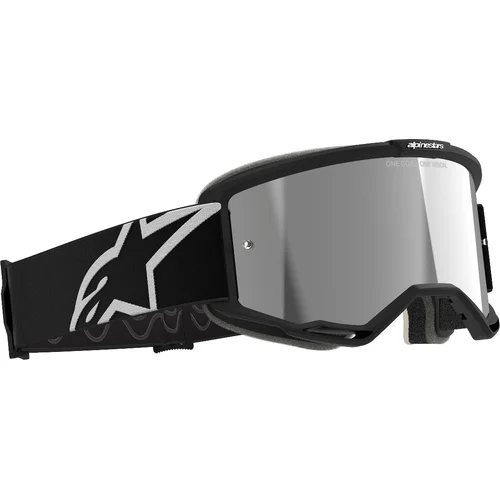 Okuliare VISION 5 CORP (čierna, zrkadlové strieborné plexi) /ALPINESTARS/ - obr. 4
