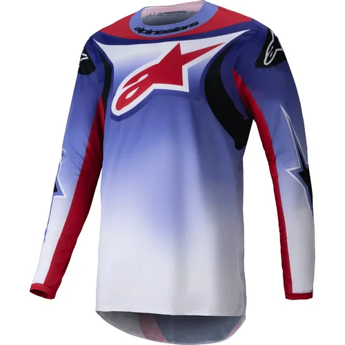 Dres FLUID WURX, ALPINESTARS (fialová/červená, veľkosť L)