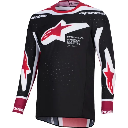 Čierna/červená/biela ALPINESTARS 3760626-132-M dres SUPERTECH PRO VISTA, veľkosť M)