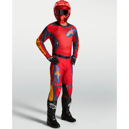 Dres RACER HUNT, (červená/tmavosivá/gradient, veľkosť 2XL) /ALPINESTARS/ - obr. 5