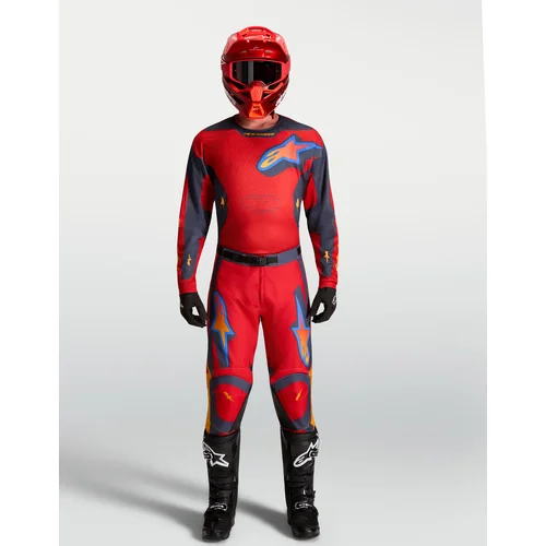 Dres RACER HUNT, (červená/tmavosivá/gradient, veľkosť 2XL) /ALPINESTARS/ - obr. 6