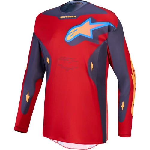 Dres RACER HUNT, (červená/tmavosivá/gradient, veľkosť M) /ALPINESTARS/