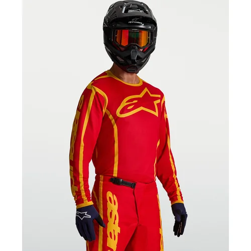 Dres FLUID APEX V2, (červená/zlatá, veľkosť L) /ALPINESTARS/ - obr. 7