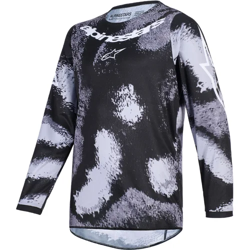 Dres FLUID LAHND YOUTH, ALPINESTARS, detské (stupne sivej/camo, veľkosť XL)