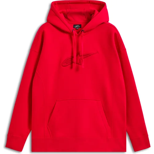 Mikina emergent oversized hoodie ALPINESTARS 1216-52200-30-L (červená, veľkosť L)