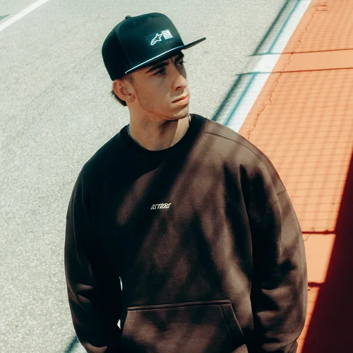 Mikina guise oversized crew (hnedá, veľkosť L) /ALPINESTARS/ - obr. 5