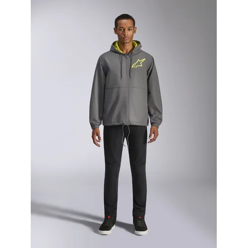Bunda speeder chromium windbreaker (sivá/žltá fluo, veľkosť M) /ALPINESTARS/ - obr. 4