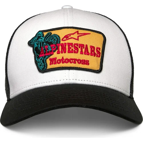Biela/čierna) šiltovka HARDWARE TRUCKER /ALPINESTARS/ - obr. 2