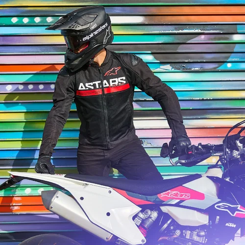 Bunda SMX AIR (čierna/červená fluo, veľkosť L) /ALPINESTARS/ - obr. 12
