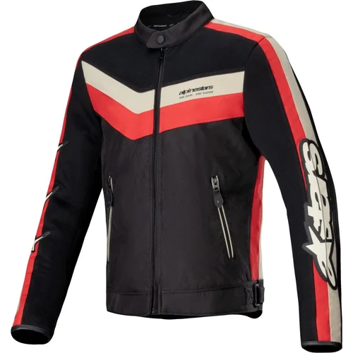 Bunda T-DYNO AIR ALPINESTARS 3301725-1486-L (čierna/červená/béžová, veľkosť L)