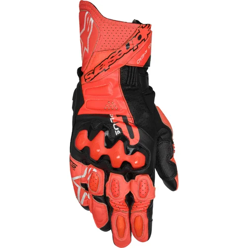 Rukavice GP PLUS R V3 ALPINESTARS 3550825-3097-L (červená/červená fluo/čierna, veľkosť L)