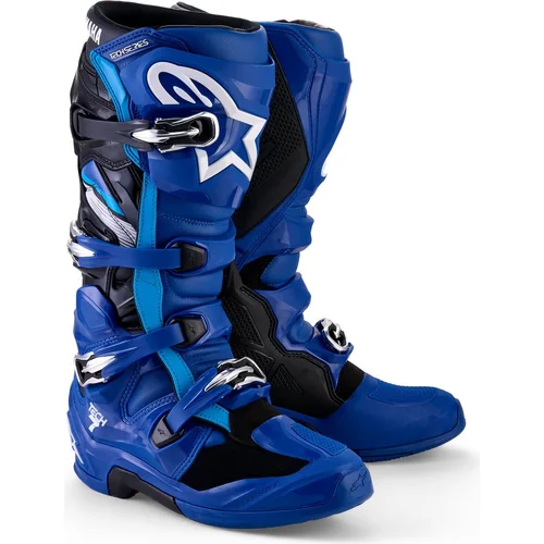 Topánky TECH 7 YAMAHA kolekcia ALPINESTARS 2010826-712-14 (modrá/biela/čierna, veľkosť 49,5)