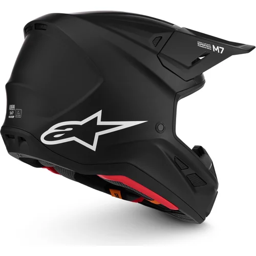 Prilba supertech S-M7 solid 8301326-110-M (čierna matná, veľkosť M) /ALPINESTARS/ - obr. 4