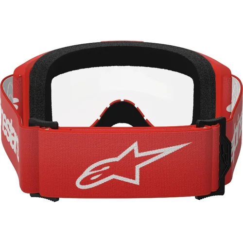 Okuliare VISION 3 WORDMARK (červená, číre plexisklo) 2027 /ALPINESTARS/ - obr. 2
