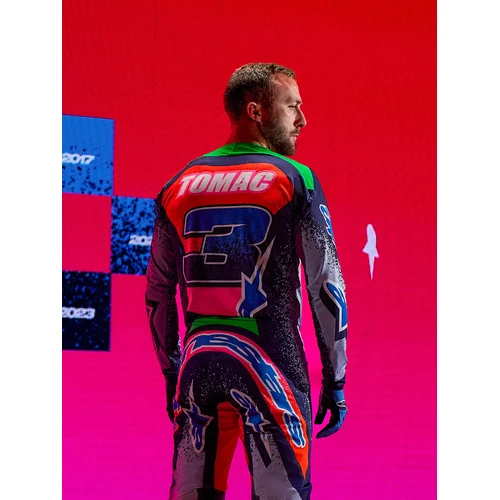 Dres SUPERTECH limitovaná edícia RECORDS, (sivá/multicolor, veľkosť M) /ALPINESTARS/ - obr. 3