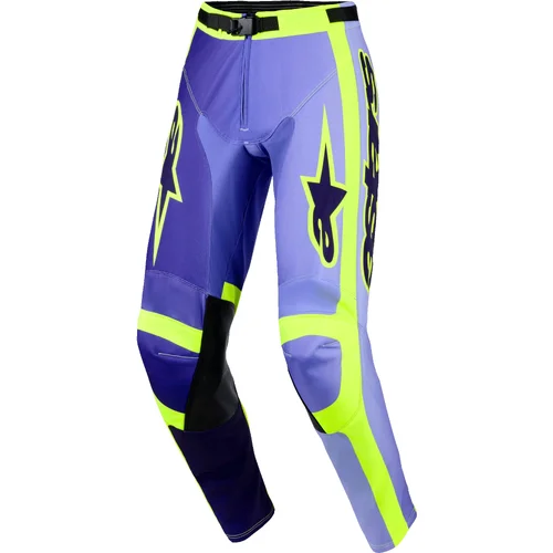 Nohavice RACER PORTL ALPINESTARS 3720426-3175-30 (fialová/žltá fluo, veľkosť 30)