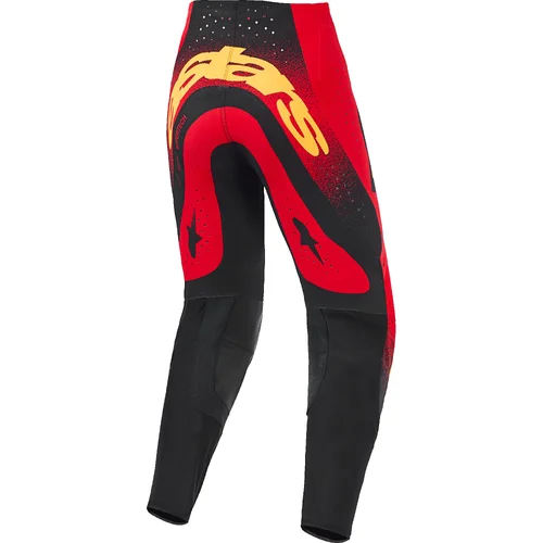 Nohavice SUPERTECH SCENZ (červená/čierna/žltá, veľkosť 34) /ALPINESTARS/ - obr. 1