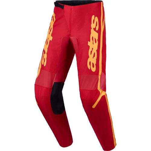 Nohavice FLUID APEX V2 ALPINESTARS 3721227-3208-28 (červená/zlatá, veľkosť 28)